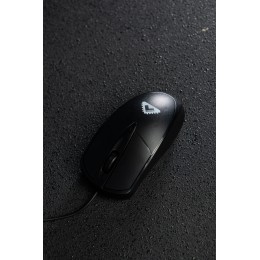 Мышь/ Мышь компьютерная БЕШТАУ проводная М100РУ Две кнопки и колесо прокрутки, USB, 1200 точек на дюйм, 1,8м, черная