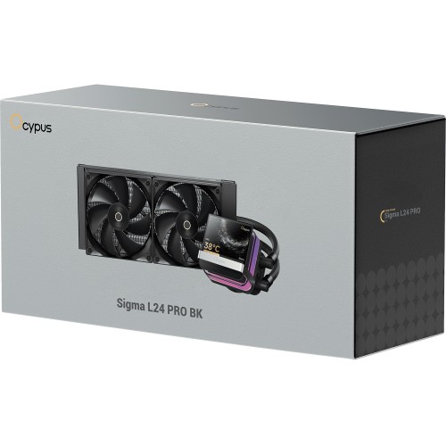 Система жидкостного охлаждения Ocypus Sigma L24 PRO BK: 290W, 240mm, ARGB, 2x120mm вентиляторы для максимальной производительности
