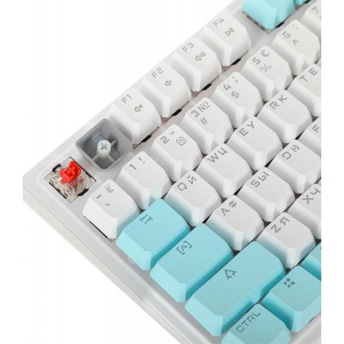 Механическая клавиатура A4Tech S510N ICY WHITE с LED подсветкой для геймеров, USB, кабель 1.8м