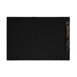 Твердотельный накопитель/ Kingston SSD KC600, 1024GB, 2.5" 7mm, SATA3, 3D TLC, R/W 550/520MB/s, IOPs 90 000/80 000, DRAM buffer 1024MB, TBW 600, DWPD 0.32 (12 мес)