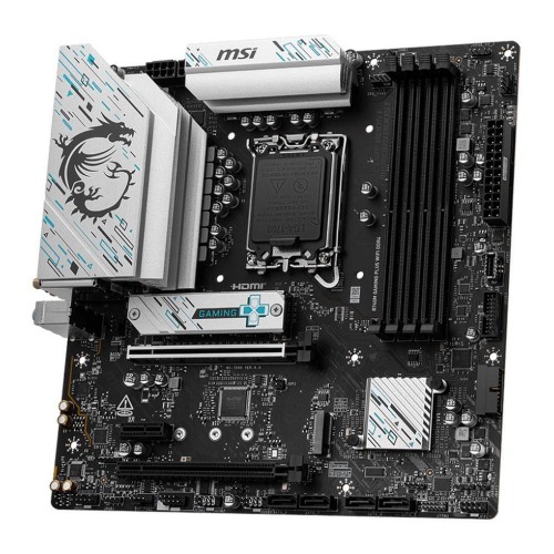 Материнская плата MSI B760M GAMING PLUS WIFI DDR4 B760, LGA1700, 4*DDR4, 5*PCIEx16, 2*M.2, 2*TypeC, 2*USB3.2Gen2, 2*USB3.2Gen1, 8*USB2.0, 4*SATA3.0, 2.5G, DP, HDMI, ATX, RTL