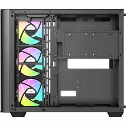 Корпус ПК без блока питания/ Case Ocypus Iota C70 Curve BK ARGB, Midi-Tower, TG, 4x120mm ARGB, 2xUSB-A 3.0 + 1xUSB-C 3.1, ATX, mATX, mITX Black