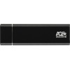 Внешний корпус для SSD AgeStar 3UBNF5C: SATA III, USB 3.0, Type-C, алюминий, черный, M2 2280 B-key