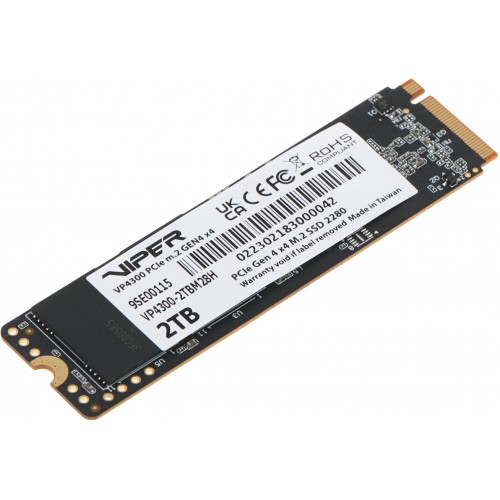 Купить твердотельный накопитель Patriot Viper VP4300 2TB PCIe 4.0 x4 M.2 2280 - высокая скорость и надежность для вашего ПК