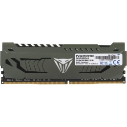 Оперативная память DDR4 32Gb 3200MHz Patriot PVS432G320C6 Viper Steel RTL Gaming PC4-25600 CL16 DIMM 288-pin 1.35В с радиатором Ret [PVS432G320C6]