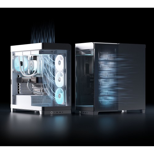 Купить корпус Corsair Frame 4500X LX-R RGB iCUE LINK - Midi-Tower с ARGB вентиляторами, поддержка E-ATX и USB 3.2, белый