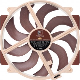 Кулер для корпуса/ Case Cooler Noctua NF-A14x25r G2 PWM (140x140x25mm, 4-pin PWM, 91.58CFM, 24.8dBA, 1500RPM, Beige/Brown)