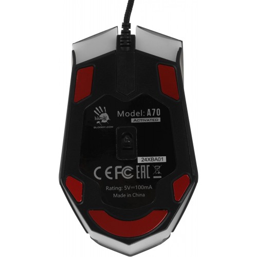 Оптическая мышь A4Tech Bloody A70A черная с 6200dpi и 7 кнопками - идеальный выбор для геймеров