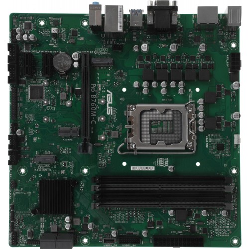 Купить материнскую плату Asus PRO B760M-C-CSM для Intel 1700 с поддержкой DDR5, HDMI и RAID - идеальное решение для вашего ПК