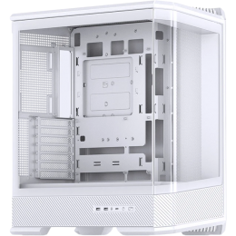 Корпус без блока питания/ Case JONSBO D400, Midi-Tower, TG, no fan, 2xUSB-A 3.0 + 1xUSB-C 3.2, ATX, mATX, mITX White
