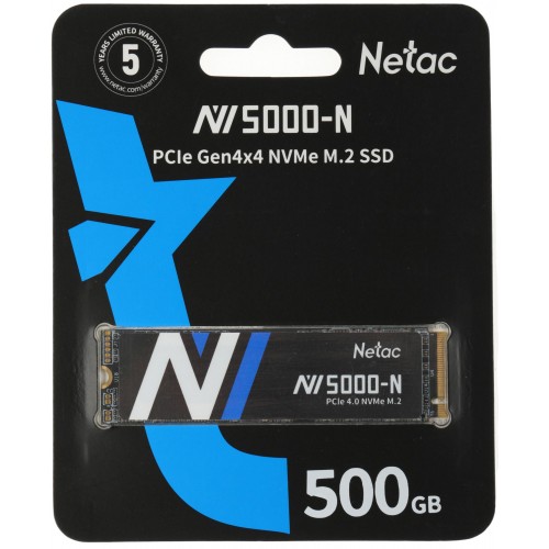 Твердотельный накопитель Netac PCIe 4.0 x4 500GB M.2 2280 - Высокоскоростное Хранилище NT01NV5000N-500-E4X