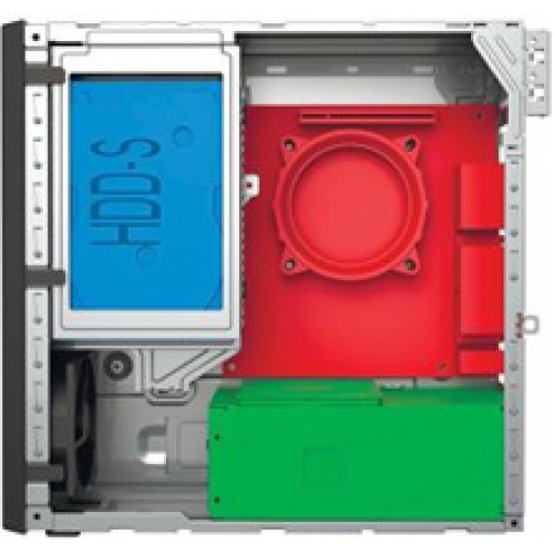 Корпус с блоком питания 250Вт./ Case Foxline mITX 250W TFX, 2xUSB3.0, Black/Black Trim, powercord Foxline