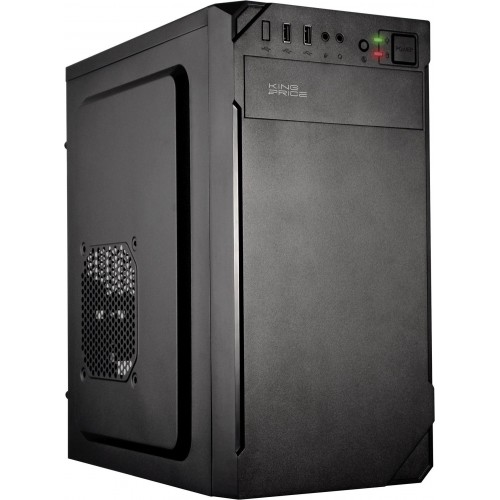 Корпус KingPrice KPCC-MN209 черный mATX с вентиляцией 1x80mm и 2x120mm, 2xUSB2.0 и аудио