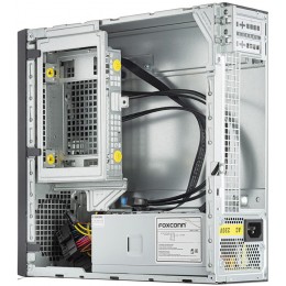 Корпус с блоком питания 250Вт./ Case Foxline mITX 250W TFX, 2xUSB3.0, Black/Black Trim, powercord