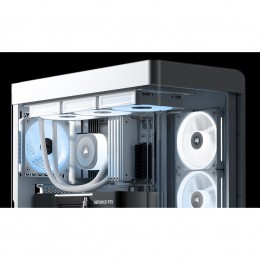 Корпус без блока питания/ Case Corsair Frame 4500X LX-R RGB iCUE LINK, Midi-Tower, TG, 3x120mm ARGB reverse fans, 2xUSB-A 3.2, 1xUSB 3.2 Type-C, E-ATX, ATX, mATX, mITX White