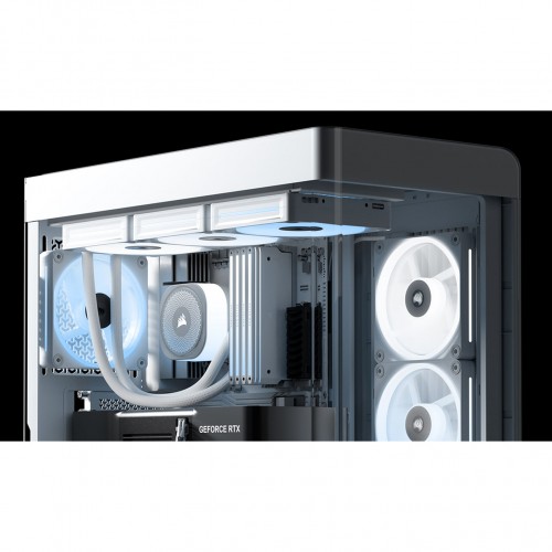 Купить корпус Corsair Frame 4500X LX-R RGB iCUE LINK - Midi-Tower с ARGB вентиляторами, поддержка E-ATX и USB 3.2, белый