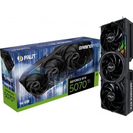 Видеокарта Palit PCI-E 5.0 PA-RTX5070Ti GAMINGPRO NVIDIA GeForce RTX 5070TI 16Gb 256bit GDDR7 2295/28000 HDMIx1 DPx3 HDCP Ret