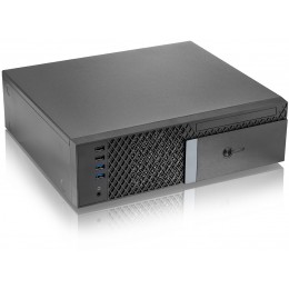 Корпус с блоком питания 300Вт./ Case Foxline FL-1001 mATX case, black, w/PSU TFX 300W, w/2xUSB2.0+2xUSB3.0, w/1xcombo audio, w/pwr cord, w/ 8cm FAN