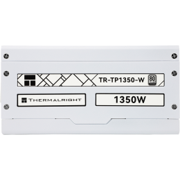 Блок питания 1350W/ Power Supply Thermalright, 1350W 80+ Platinum (ATX, 3.0, PCIe 5.0, Full modular, 1x24(20+4)pin 600mm, 4xCPU 8(4+4)pin, 10xPCIe 8(6+2)pin, 2x12VHPWR PCIe 5.0 12+4pin 650mm, 14xSATA, 8xMOLEX4pin, Active, 140x140mm, 170x150x86mm, OPP, OVP