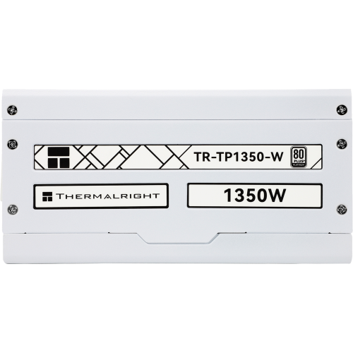 Блок питания 1350W/ Power Supply Thermalright, 1350W 80+ Platinum (ATX, 3.0, PCIe 5.0, Full modular, 1x24(20+4)pin 600mm, 4xCPU 8(4+4)pin, 10xPCIe 8(6+2)pin, 2x12VHPWR PCIe 5.0 12+4pin 650mm, 14xSATA, 8xMOLEX4pin, Active, 140x140mm, 170x150x86mm, OPP, OVP