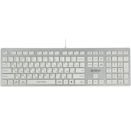 Клавиатура A4Tech FX50 белый USB slim Multimedia (FX50 WHITE) каб.:1.5м
