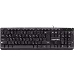 Defender Проводная клавиатура Symbol HB-559 RU,черный,104 кн,1.5м