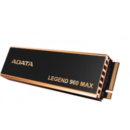 Твердотельный накопитель/ ADATA SSD LEGEND 960 MAX, 1000GB, M.2(22x80mm), NVMe 1.4, PCIe 4.0 x4, 3D NAND, R/W 7400/6000MB/s, IOPs 730 000/610 000, DRAM buffer 1000MB, TBW 780, DWPD 0.43, with BIG Heat Spreader (5 лет)