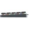 Клавиатура Acer OKW302 Механическая Серебристая USB Multimedia для Геймеров с LED Подсветкой для Ноутбуков (1.8м)
