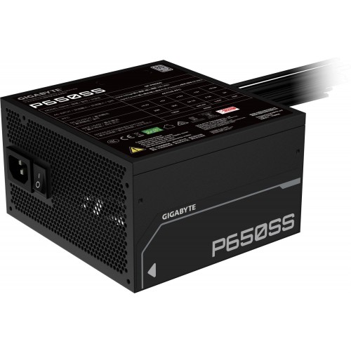 Блок питания Gigabyte ATX 650W GP-P650SS 80+ silver (20+4pin) APFC 120mm fan 5xSATA RTL [28200-P65SB-1EUR]