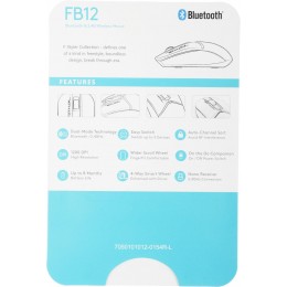 Мышь A4Tech Fstyler FB12 белый оптическая 1200dpi беспров. BT/Radio USB 3but (FB12 WHITE)