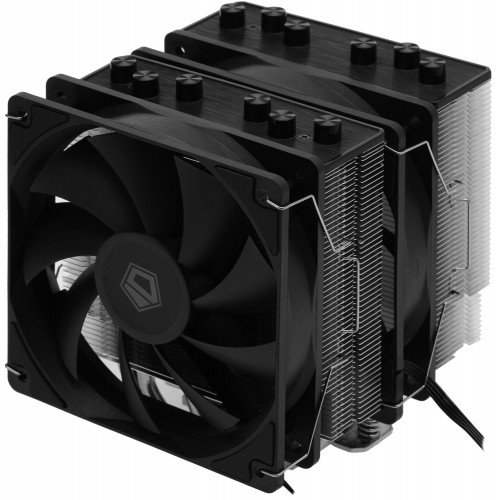 Кулер ID-Cooling SE-206-XT Soc-AM5/AM4/1151/1200/2066/1700 черный 4-pin 15-35dB Al+Cu 250W 1100gr Ret [SE-206-XT]