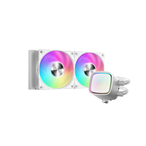 Водяное охлаждение для процессора/ Water Cooling System SAMA L50 360WH (320W, 360mm, White, ARGB/ Fans: 3x120mm, 72.3CFM, 28dBA, 2200RPM/ Pump height 65mm, 30dBA, 3000RPM, Rad thickness 27mm/ S: 1851, 1700, 1200, 115X, AM5, AM4) SAMA