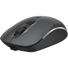 Мышь A4Tech Fstyler FB26CS Air2 серый/черный оптическая 2000dpi silent беспров. BT/Radio USB для ноутбука 4but (FB26CS AIR2 SMOKY GREY)