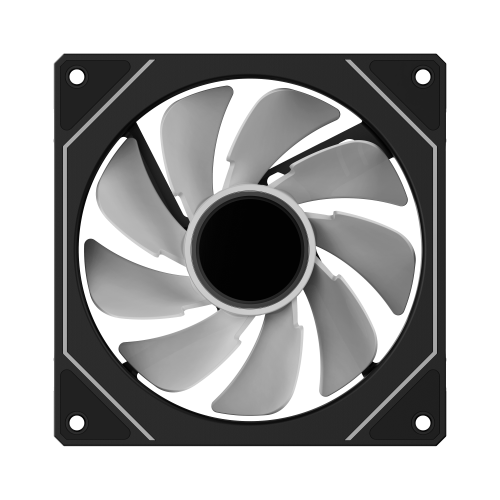 Кулер для корпуса Ocypus Gamma F12 BK ARGB - 120mm, 4-pin PWM, 50CFM, 31dBA, Черный
