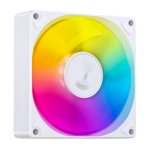 Кулер для корпуса/ Case Cooler JONSBO SL-925W (92x92x25mm, 4-pin PWM, ARGB, 38.2CFM, 33.8dBA, 2200RPM, White) JONSBO