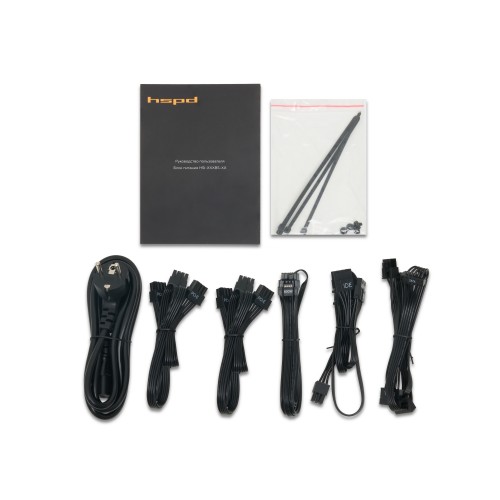 Блок питания/ Power Supply HSPD, 750W 80+ Bronze (ATX, 2.31, Semi-modular, 1x24(20+4)pin 550mm, 1xCPU*2 8(4+4)pin 600+150mm, 1xPCIe*2 8(6+2)pin 500+150mm, 2xSATA*3 400+150+150mm, 1xMOLEX4pin*3+FDD 400+150+150+150mm , Active, 120x120mm, 150x140x86mm, APFC,