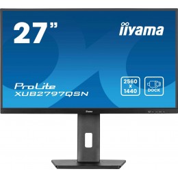 Монитор Iiyama 27" ProLite XUB2797QSN-B2 черный IPS LED 16:9 HDMI M/M матовая HAS Piv 1300:1 300cd 178гр/178гр 2560x1440 100Hz DP Quad HD 2K (1440p) USB 6.1кг