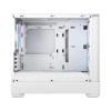 Корпус ПК без блока питания/ Case Fractal Design Pop Mini Air RGB TG Clear Tint, Mini-Tower, 3x120mm RGB, 2xUSB-A 3.2 mATX, mITX White Fractal Design