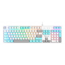 Клавиатура A4Tech S510N механическая белый USB for gamer LED (S510N (ICY WHITE )) кабель 1.8м