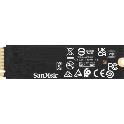 Твердотельные накопители/ WD SSD Black SN7100, 1000GB, M.2(22x80mm), NVMe, PCIe 4.0 x4, 3D TLC, R/W 7250/6900MB/s, IOPs 1 000 000/1 400 000, TBW 600, DWPD 0.3 (12 мес.) WD
