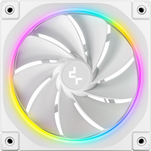 Вентилятор Deepcool FL12R Wh Reverse ARGB 120мм – Тихий и Эффективный 4-pin (33.9дБ) для Корпуса