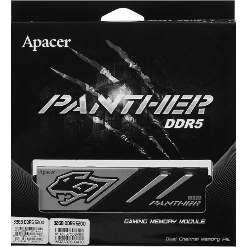 Модуль памяти APACER DIMM DDR5-5200 32GB (16GBx2) AH5U32G52C5227BAA-2