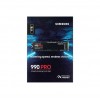Твердотельный накопитель/ Samsung SSD 990 PRO, 1000GB, M.2(22x80mm), NVMe 2.0, PCIe 4.0 x4, V-NAND TLC, R/W 7450/6900MB/s, IOPs 1 200 000/1 550 000, DRAM buffer 1024MB, TBW 600, DWPD 0.33, with Heatsink (12 мес.) Samsung Electronics