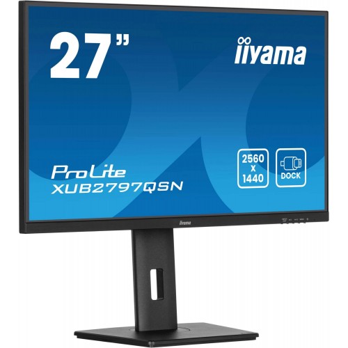 Монитор Iiyama 27" ProLite XUB2797QSN-B2 черный IPS LED 16:9 HDMI M/M матовая HAS Piv 1300:1 300cd 178гр/178гр 2560x1440 100Hz DP Quad HD 2K (1440p) USB 6.1кг
