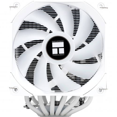 Кулер для процессора/ CPU Cooler Thermalright Peerless Assassin 120 White ARGB (4-pin PWM, 157mm, Ni/Cu, 6x6mm, ARGB, 2x120mm, 66.17CFM, 25.6dBA, 1550RPM, S: 1851, 1700, 1200, 115X, AM5, AM4, white) Thermalright