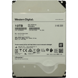 Жесткий диск/ RECERTIFIED HDD HGST SATA Server 10Tb Ultrastar HE10 7200 6Gb/s 256MB 0F27488 1 year warranty (replacement HUH721010ALE604, ST10000NM017B, ST10000NM001G, MG10ADA10TE) RECERTIFIED