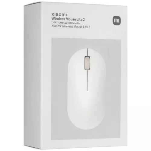 Купить беспроводную мышь Xiaomi Wireless Mouse Lite 2 белую с оптическим сенсором 1000dpi для ноутбука (BHR8915GL)