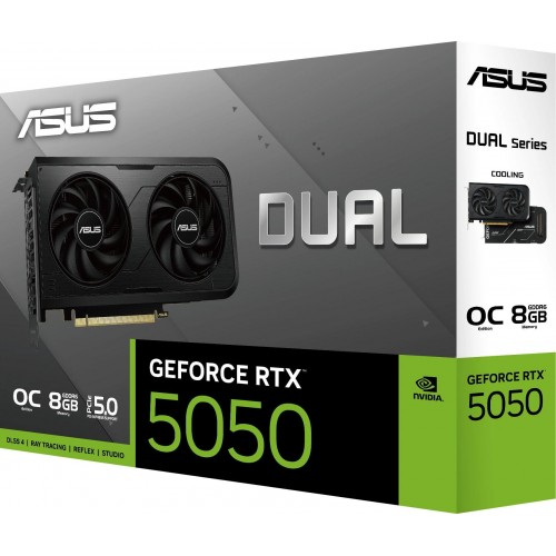 Купить видеокарту Asus DUAL-RTX5050 с 8Гб GDDR6 и поддержкой PCI-E 5.0 для мощного гейминга