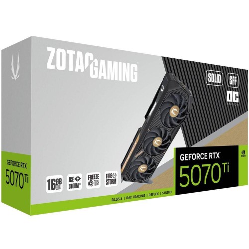 Видеокарта Zotac RTX 5070 Ti 16Gb GDDR7 - PCI-E 5.0, OC, 256bit, HDMI, DP для мощного гейминга