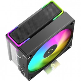 Кулер для процессора/ CPU Cooler Ocypus Delta A40 SE BK ARGB (190W, 4-pin PWM, 147mm, Al/Cu, 4x6mm, ARGB, 1x120mm, 60CFM, 31dBA, 1800RPM, S: 1851/1700/1200/115X, AM5/AM4, black)